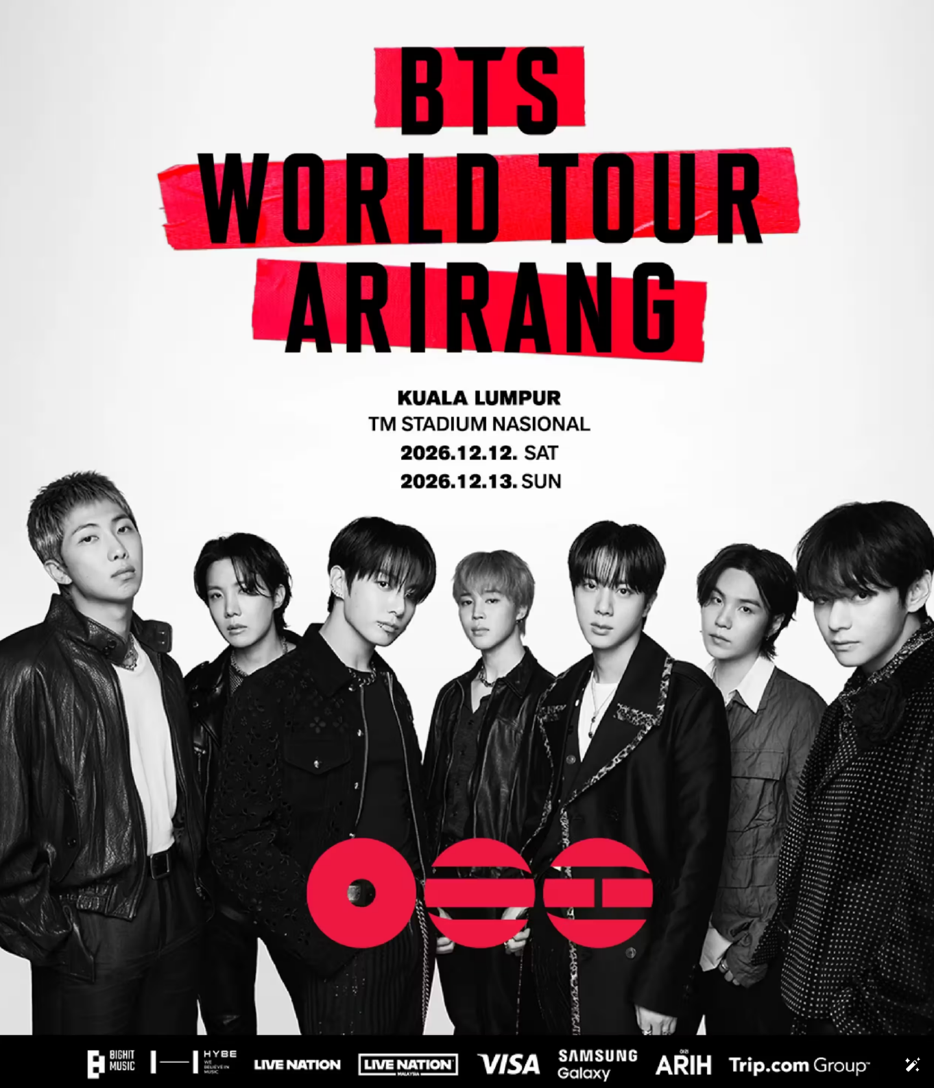 BTS World Tour Arirang Kuala Lumpur poster